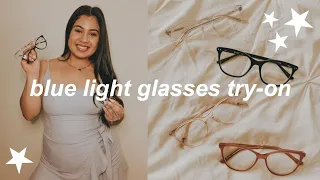 testing + reviewing affordable blue light glasses for another online semester in college | sojos