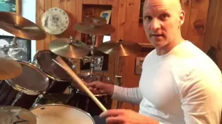 Drumset metric modulation:  using the 3 over 4 to create a slower tempo.