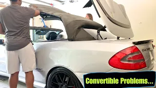 How To Manually Open Convertible Soft Top on your Mercedes CLK W209