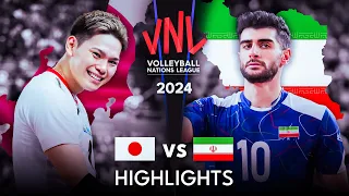 🇯🇵 JAPAN vs IRAN 🇮🇷 | Highlights | Men's VNL 2024