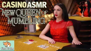 NEW QUEEN of MUMBLING ♦️ Baccarat Unintentional ASMR Casino