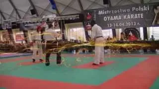 Mistrzostwa Polski Oyama PFK - Mateusz Mazur Mistrz Polski - Piotrków Trybunalski 2013