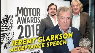 Jeremy Clarkson Acceptance Speech | Motoring Personality of the Year Award 🏆 |