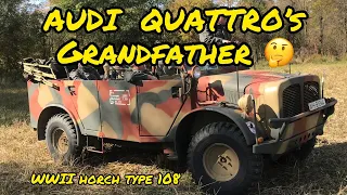 AUDI QUATTRO’s Grandfather the Horch Type 108 4x4 military WWII troop transport @ Lauer Farm