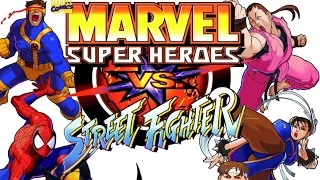 Marvel Super Heroes vs Street Fighter - Hardest AI Playthrough (Shuma Gorath x Omega Red)