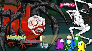 AMONG US vs CHOO CHOO CHARLES & SCP 096 | Toonz animation | Animation Vs Monsters