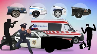 CORRECTLY GUESS THE HEAD OFF POLICE CARS VS AMBULANCE🚑 Tebak gambar kepala mobil polisi vs ambulan 💫