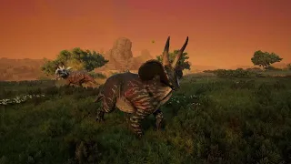 Path of Titans: WWD Realism- Eotriceratops Bullfight for Dominance