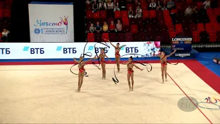 Azerbaijan (AZE) - 2019 Rhythmic Junior Worlds, Moscow (RUS) - Qualifications 5 Ribbons