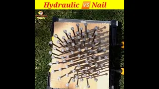 Hydraulic Press VS Nails Experiment |  हाइड्रोलिक प्रेस Vs लोहे की किले |#shorts