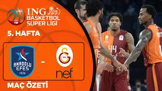 BSL 5. Hafta Özet | Anadolu Efes 85-92 Galatasaray Nef