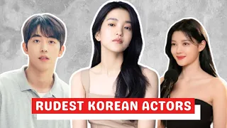 8 Rudest Korean Actors According to Reporters