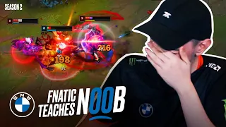 Selfmade coaches noob how to get out of Gold | Fnatic Teaches Noob S2E5 - Presented by BMW