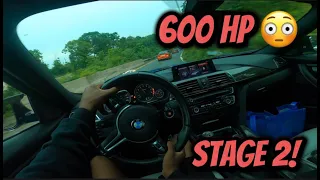 600 HP M3 F80 POV + DONUTS (STAGE 2 MUST WATCH) 🤯