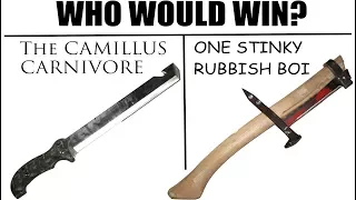 Worst Knife EVER? -The Camillus CARNIVORE vs. Axe Made of Literal Trash-