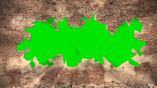 Green Screen Intro Wall Collapse Destruction HD - Footage PixelBoom CG