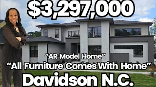 Wow!! All Furniture Comes With Home| Davidson N.C.| AR Model Home | Luxury Home Tour|