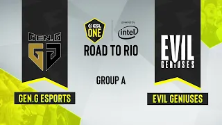 CS:GO - Gen.G Esports vs. Evil Geniuses [Dust2] Map 3 - ESL One: Road to Rio - Group A - NA