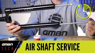 Servicing An Air Shaft In Real Time | Mountain Bike Suspension Fork Service