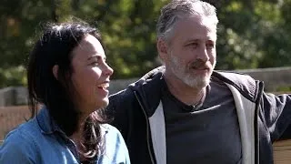 Jon Stewart and wife on life after "Daily Show"