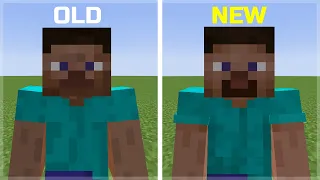 Mojang changed Alex and Steve skins after 13 Years