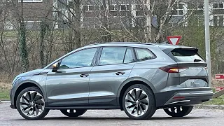 Skoda NEW Enyaq IV60 2022 in4K Graphite Grey Metal  21 Inch Betria  Walk Around & Detail inside