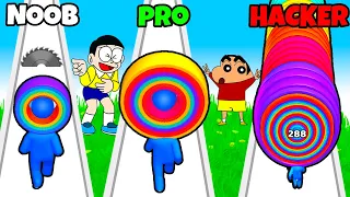 Shinchan And Nobita Run For Layer 😂😍|| Funny Game Layer Man 3d || Shinchan And Nobita Game