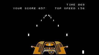 Night Driver 1976 Mame 4k 60fps (arcade emulator) gameplay demonstration