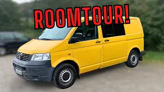 Vom Rosthaufen zum Campervan: VW T5 Campervan Roomtour!