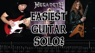 Megadeth (Dave Mustaine) Sweating Bullets Guitar Solo Lesson with Tabs