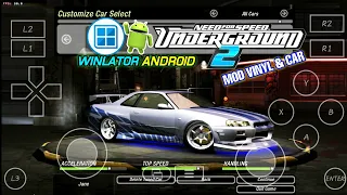 (1GB) Need For Speed UNDERGROUND 2 HP Android Offline Mod Vinyl & Car | Winlator Emu PC Setting