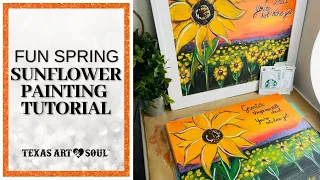 FULL Sunflower Step-by-Step Painting Tutorial