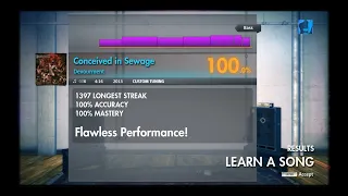 Devourment -  Conceived in Sewage (rocksmith 2014 bass playthrough 100%)