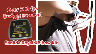 Super fast budget recurve! (Sanlida Royal X8 bow kit #archery #review #bowandarrow #recurve