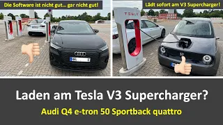 Mit dem Audi Q4 e-tron 50 am Tesla Supercharger - wieder mal die Software schuld? Generation-E