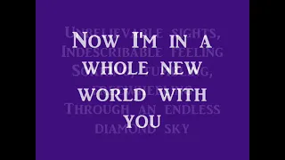 A Whole New World- Aladdin (lyrics) by DisneyLyrics18