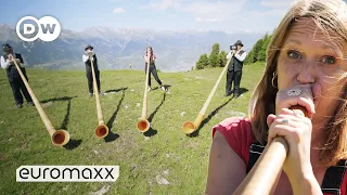 Trying To Play The Traditional Swiss Alphorn | Quirky Customs