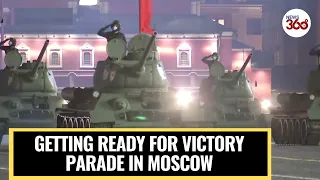 Russian Military Overnight Rehearsal | Getting ready for Victory day Parade |  Flypast over Moscow
