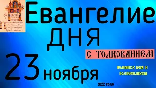 Евангелие дня с толкованием 23 ноября  2022 года 90 псалом