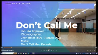 Don't Call Me - Line Dance | Improver | Demo by Hye Sook