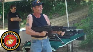 Vietnam Vet Shooting an M60 Machine Gun (first time since Vietnam)