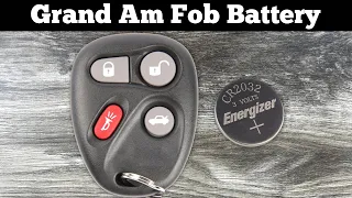 2001 - 2005 Pontiac Grand Am Key Fob Battery Replacement - How To Change Replace Remote Batteries