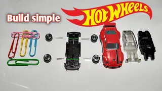 Hot Wheels Porsche 993 GT2 Custom Simpel Bikin As Selongsong Menggunakan Alat Sekolah