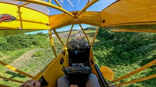 How to handle 20Kt Crosswinds in the J3 Cub (and how I Stopped myself from potentially Groundlooping