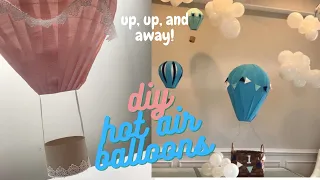 DIY hot air balloons | Decor Ideas | Party Decor
