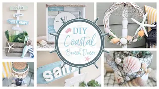 *High End* Coastal Beach Decor DIY's | EASY & BUDGET Friendly Projects | Nautical Decor 2021