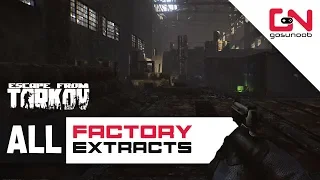 All Factory Extracts Locations - All PMC and SCAV Exits - Escape from Tarkov Beginners Guide