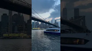 New York City Manhattan Night View 🏙️ Brooklyn bridge park walk 2023 #Nyc #shorts  #manhattanview