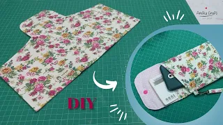 Easy daily use bag make at home / DIY Cell Phone Bag Sewing tutorial