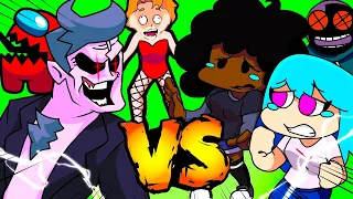 СКАЙ И КЭРОЛ VS ПАПОЧКА ! СЕНПАЙ VS АМОНГАС ! - FRIDAY NIGHT FUNKIN Animation Анимация